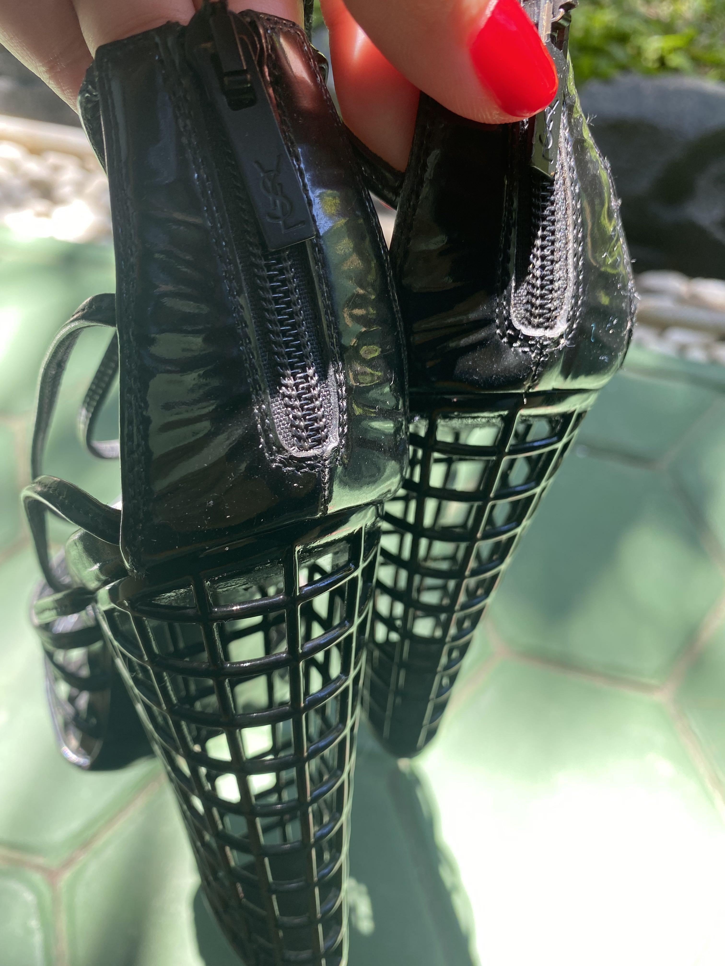 Ysl cage hotsell heels