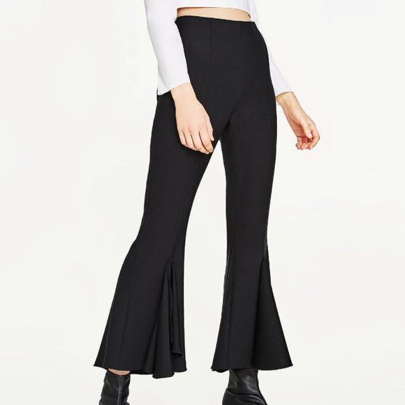 Zara Mini Flare Pants, Women's Fashion, Bottoms, Other Bottoms on Carousell