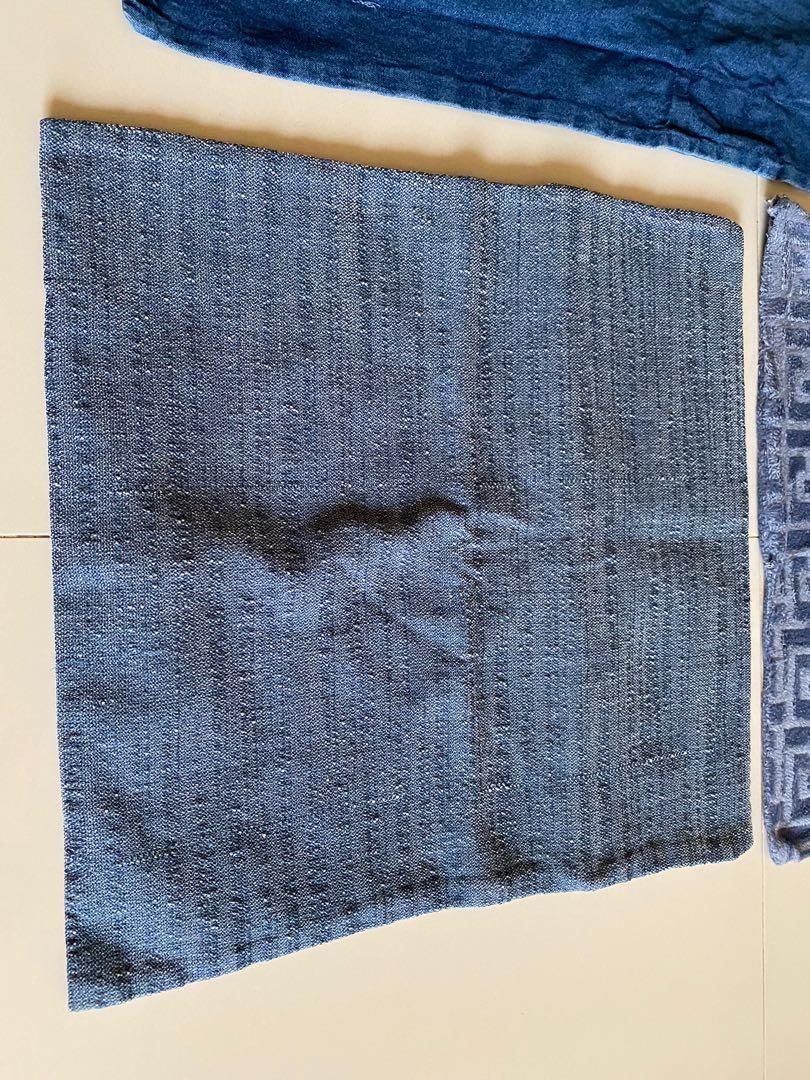 1 Denim Pillow Case and 2 throw pillow cases (Category: Home Improvement Tools & Accessories) located in Quezon City. Submitted by flianca (Listing ID 1184508850, Image 2). Description: X.