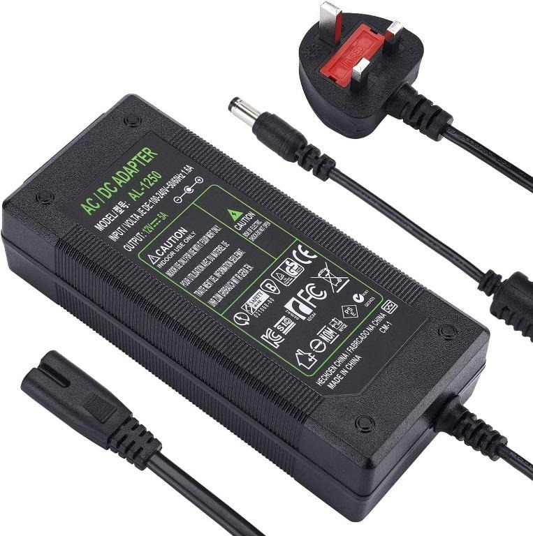 [575] DC 12V 5A/ 3A Power Supply Adaptor 60W 36W, AC 100240V to DC 12