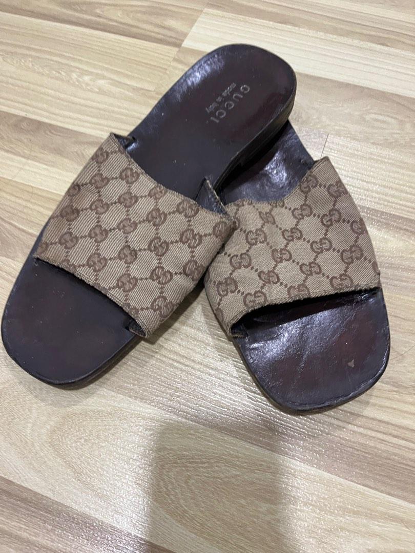 Authentic Gucci slides GG monogram