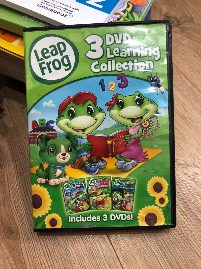 美國正版 Leapfrog DVD 3片, 書籍、休閒與玩具, 樂器、音樂相關, CD、DVD在旋轉拍賣