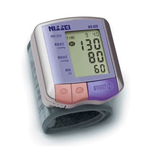 日本製造 WS-820 Nissei 日本精密 手腕式血壓計 電子血壓計 Blood Pressure Monitor, 健康及營養食用品 ...
