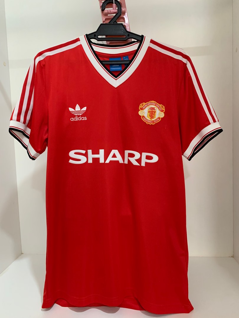 Manchester united fc 1984 sale adidas originals home jersey