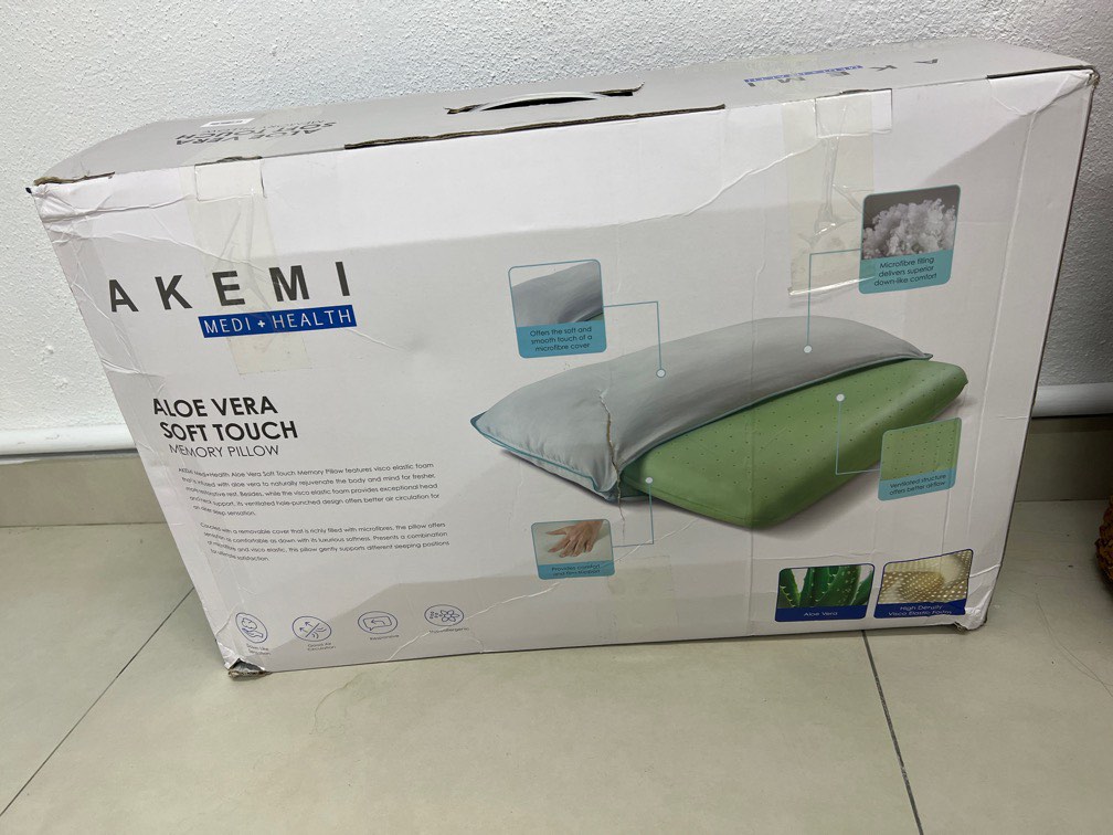 Akemi aloe Vera soft touch memory pillow Furniture Home Living