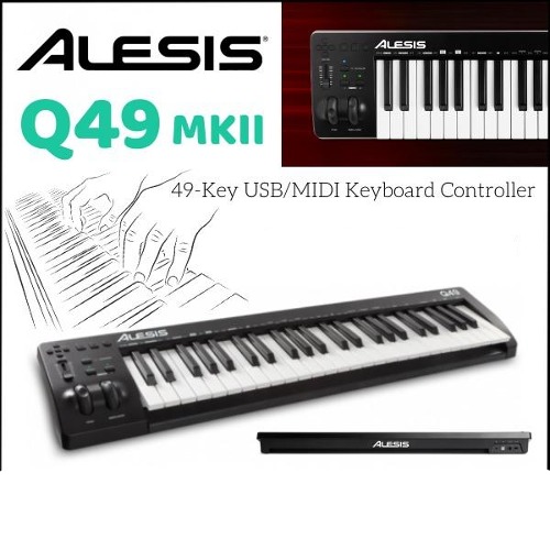 Alesis Q49 MKII 49Key USBMIDI Keyboard Controller, Hobbies & Toys