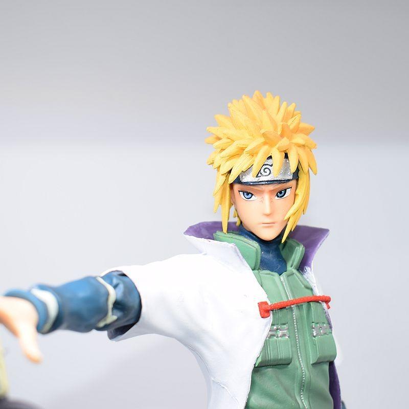 29cm anime naruto figura de ação minato namikaze figura o quarto hokage pvc  collectible modelo ornamento boneca brinquedos presentes