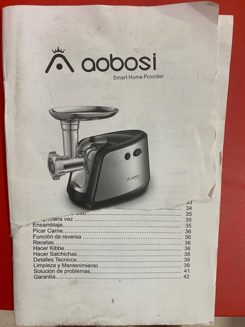 Aobosi Electric Meat Aobosi Grinder 3in1, TV & Home Appliances