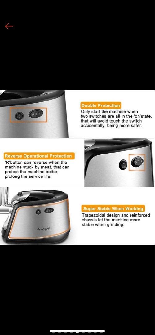 Aobosi Electric Meat Aobosi Grinder 3in1, TV & Home Appliances