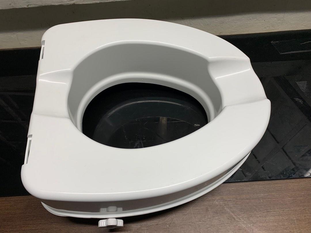 AquaSense Toilet Seat Riser for Standard Bowl 4" High, Health