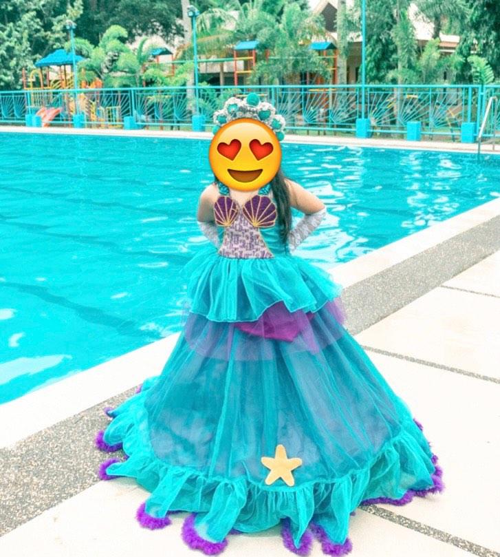 Ariel Mermaid Gown for 7th Bithday