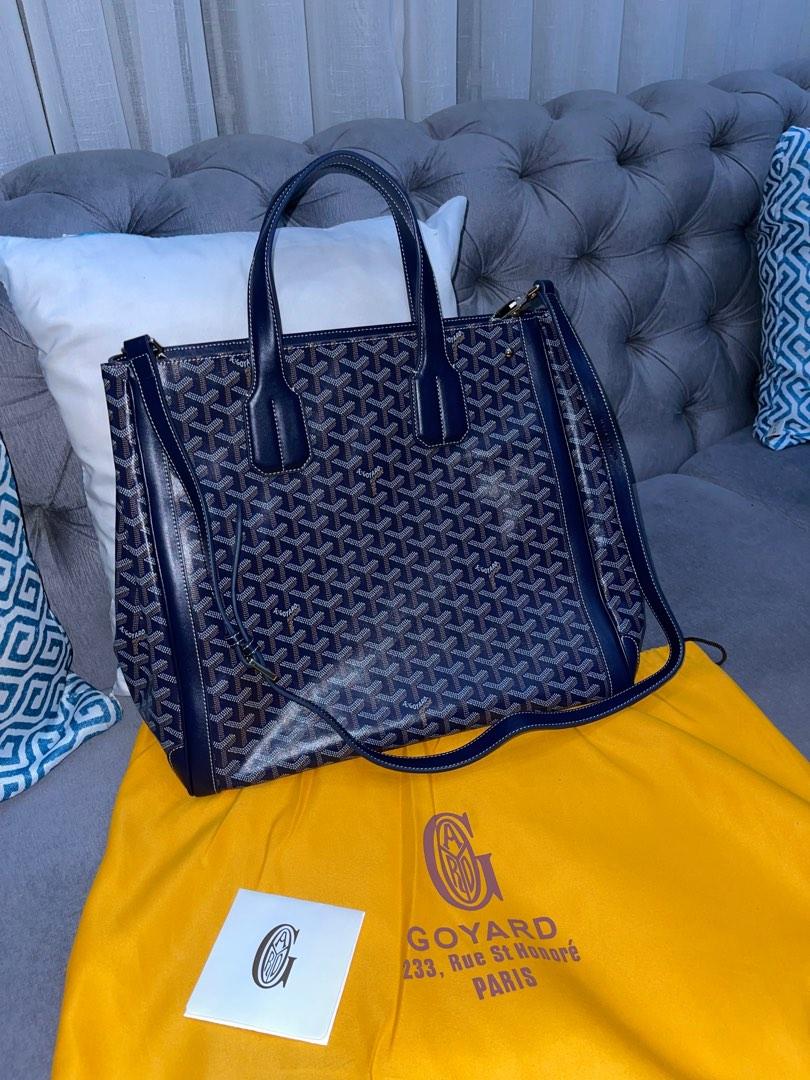 Goyard Voltaire Tote Bag Navy Pre-Owned from Japan