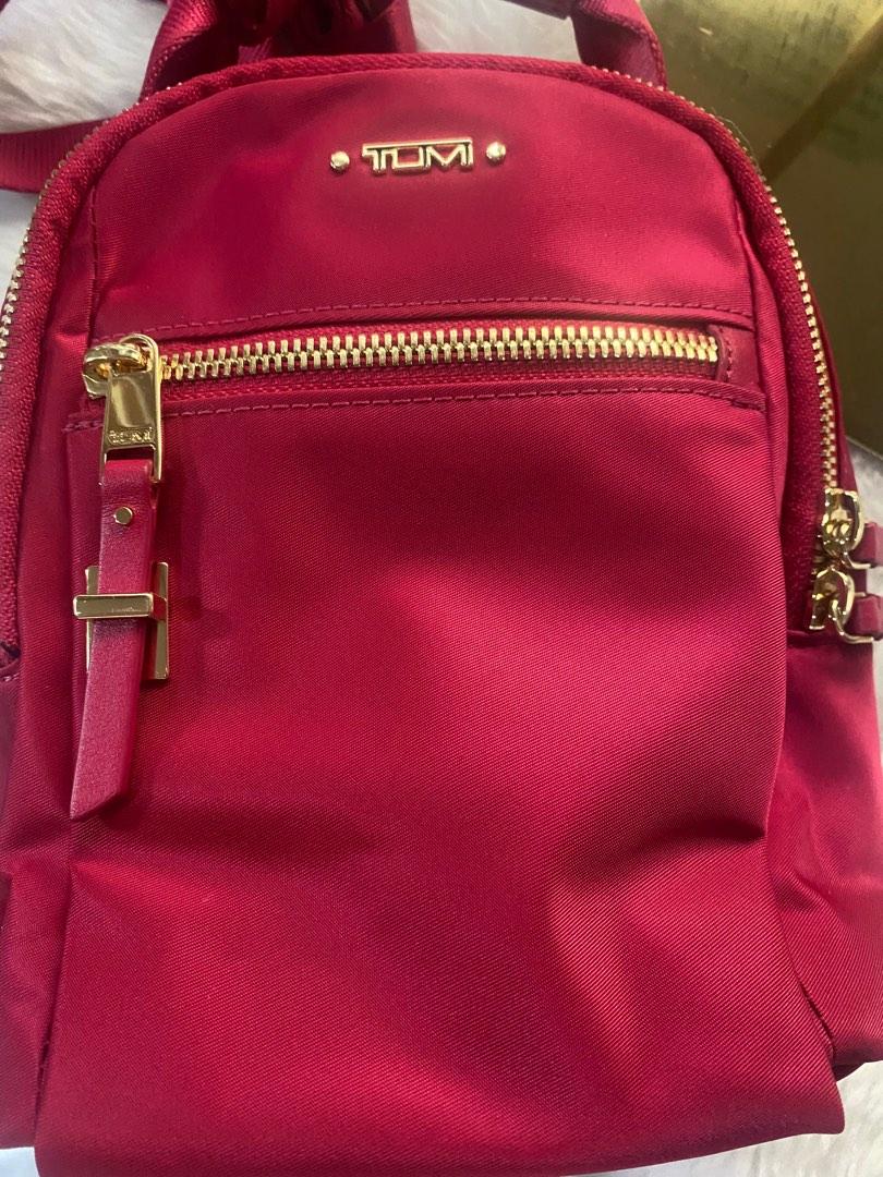 AUTHENTIC TUMI VOYAGEUR SERRA MINI CONVERTIBLE BACKPACK RASPBERRY