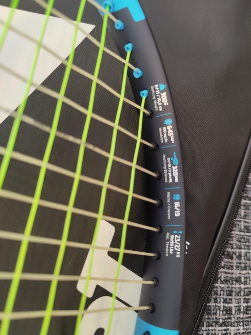 Babolat Pure Drive 2021 with Solinco Hyper G Grip 2-4.25