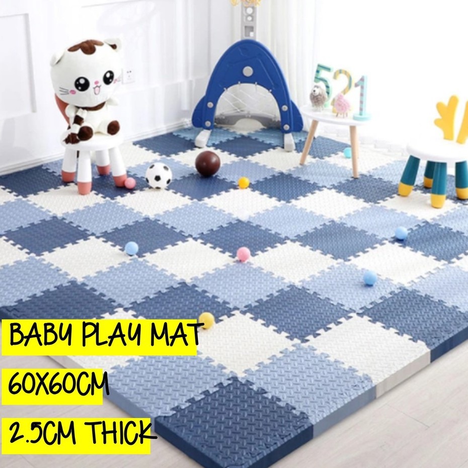 Baby Playmat 2.5cm Thickness, 60*60cm Eva Puzzle Mat Playmat, Babies