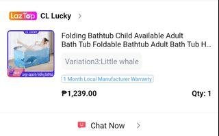 Brand new foldable bath tub Php600 only 