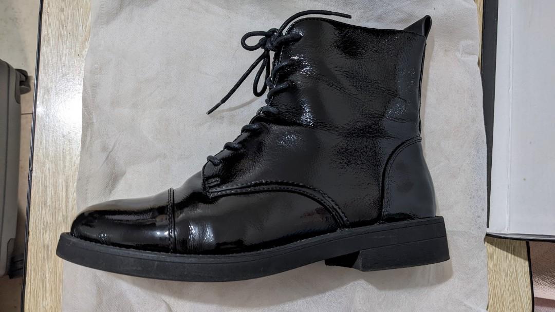 newlook patent boots