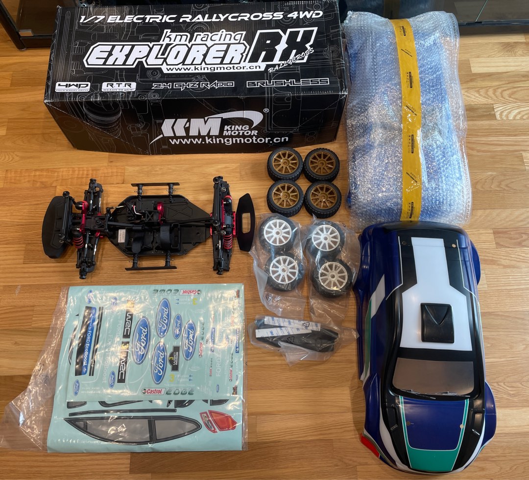 BNIB King Motor KM Explorer RX 1 7 EP Rally RC Car Hobbies Toys