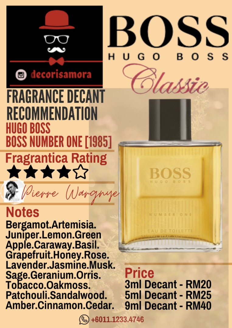 Boss number one fragrantica online