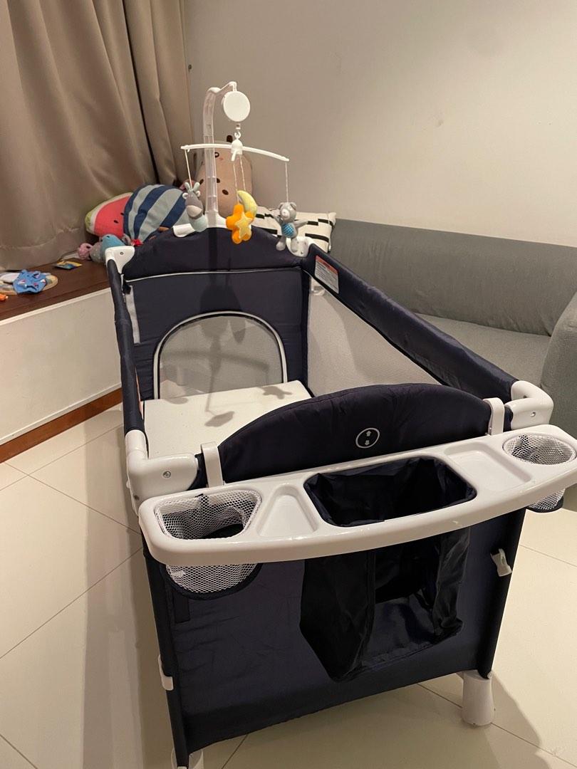 Brotish Foldable Baby Cot, Babies & Kids, Baby Nursery & Kids Furniture