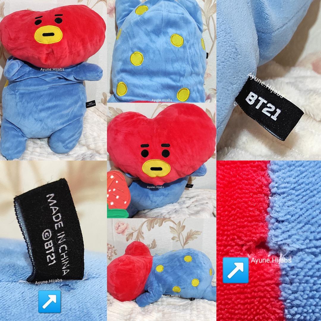 BTS BT21 Tata Lying Pillow Official, Toys & Collectibles, Mainan di