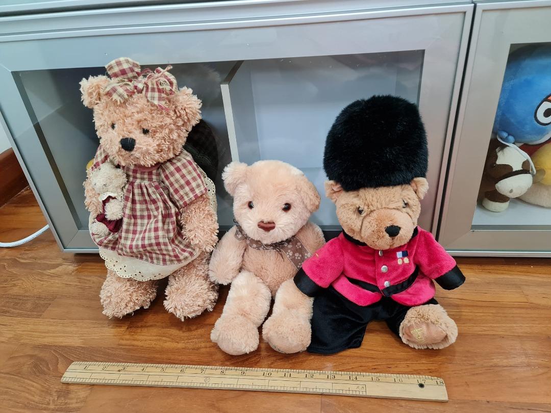 Bundle of 3 bears including Harrods Guardsman Bear Hobbies Toys Toys Games on Carousell