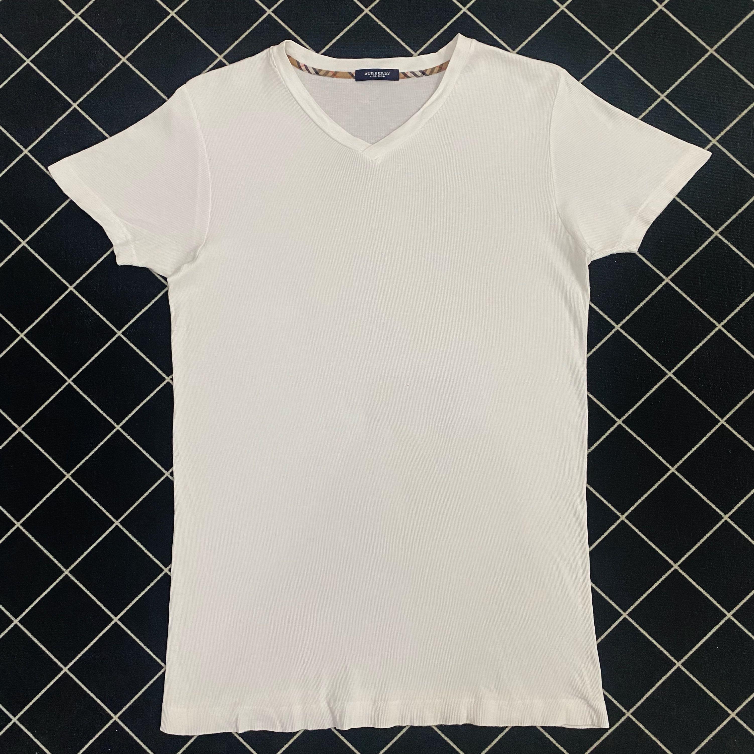 Burberry plain best sale white shirt