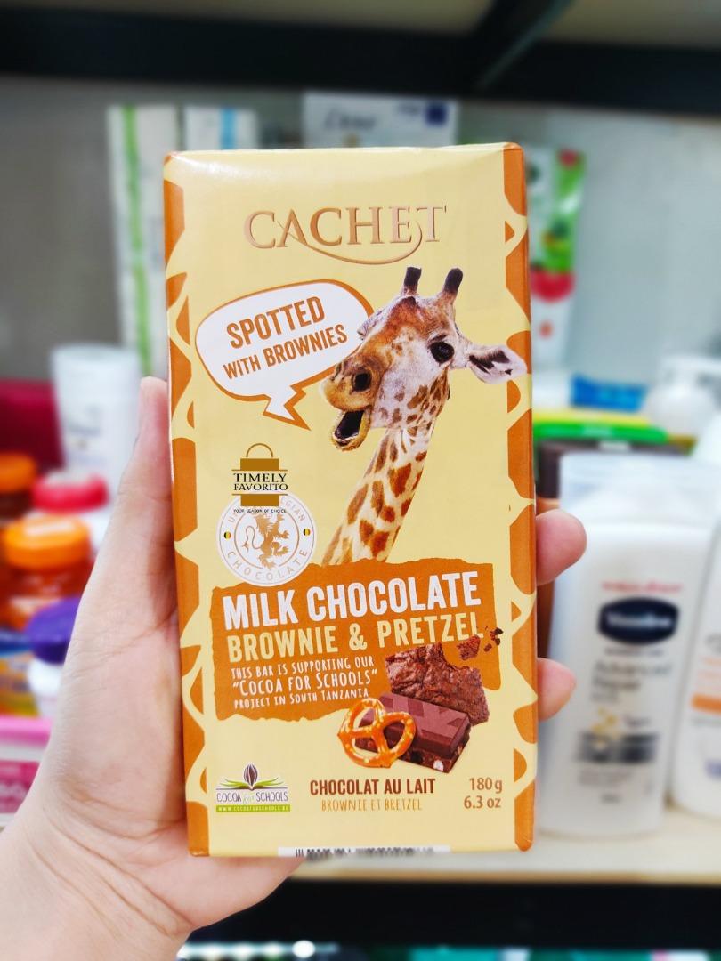 Cachet Dark Chocolate/Milk Chocolate/Brownie & Pretzel/Almonds & Sea