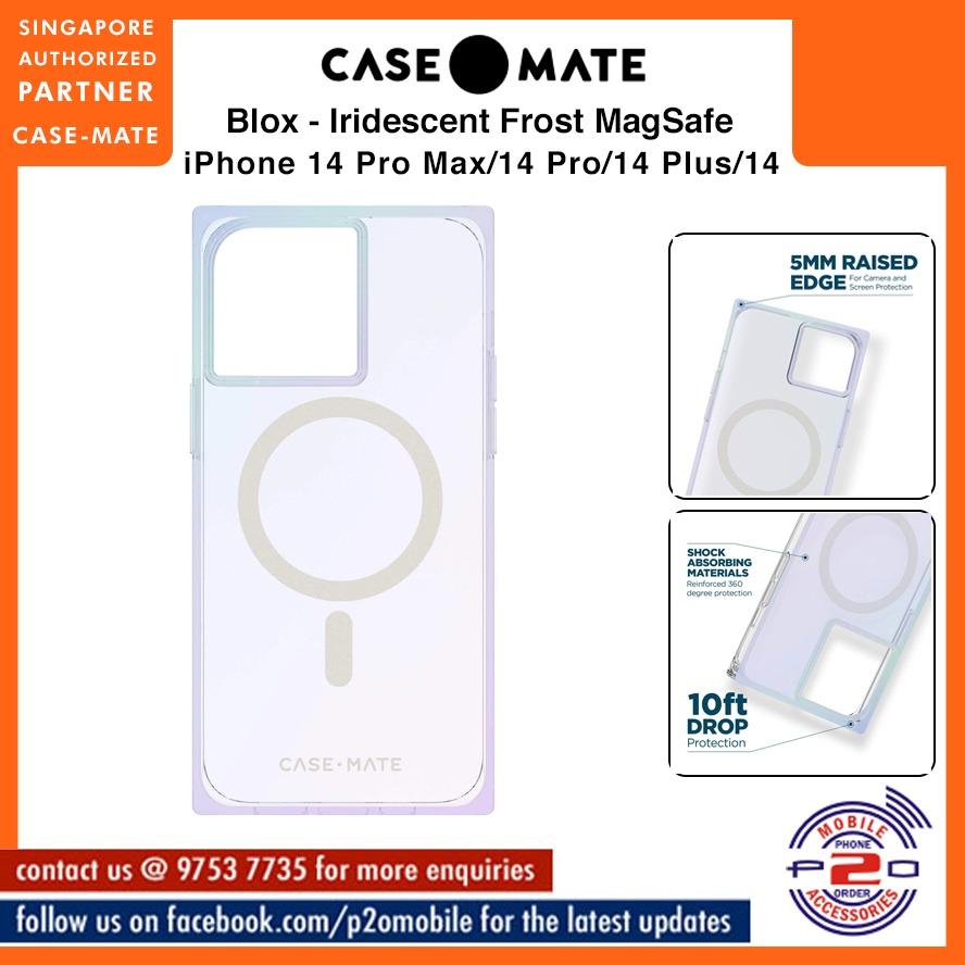 Case-Mate Apple iPhone 14 Pro Max MagSafe Compatible Blox Square Case -  Clear