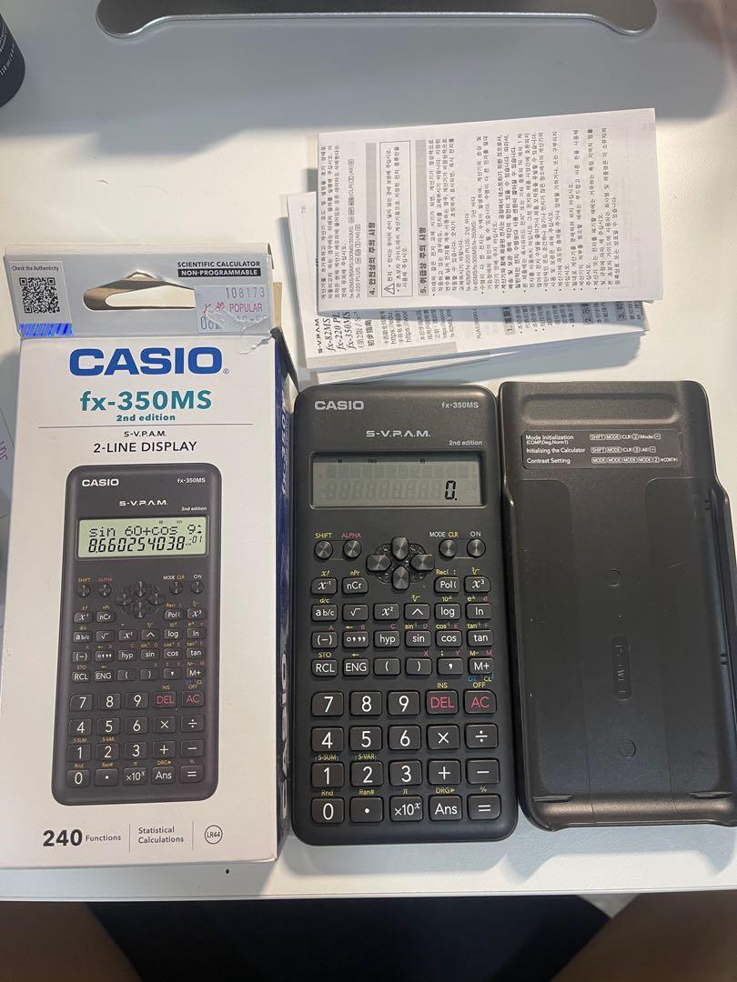 CASIO fx-350MS 2nd edition, Computers & Tech, Office & Business ...