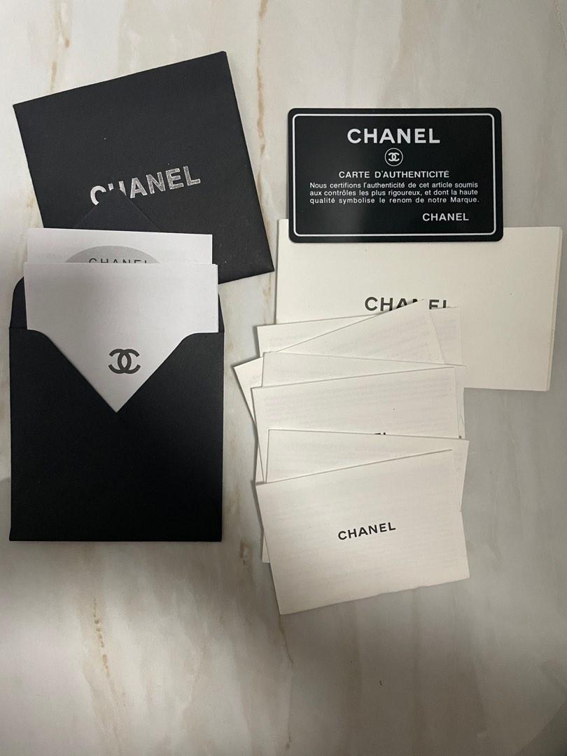 CHANEL AUTHENTICITY CARD +FREE SHIPPING