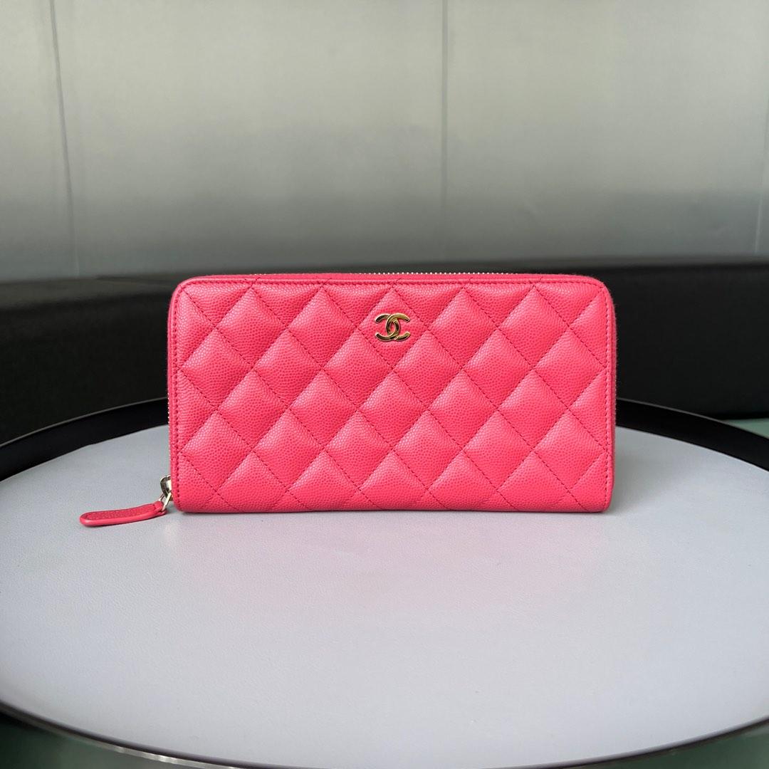 Chanel Long Zip Wallet, Luxury, Bags & Wallets on Carousell