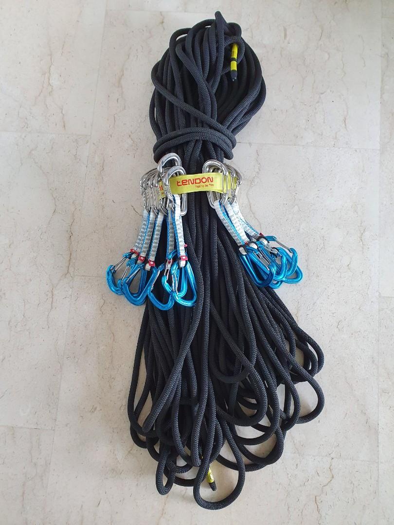 Climbing rope and Quickdraw, Sports Equipment, Other Sports Equipment and Supplies on Carousell