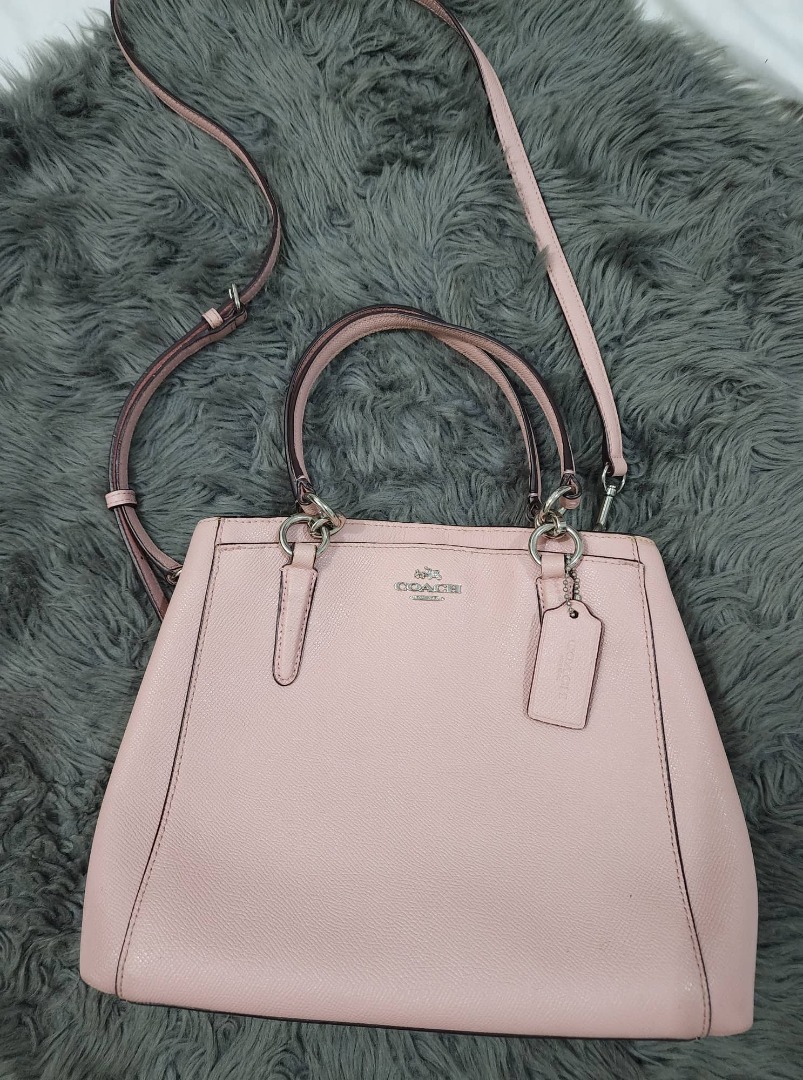 Coach Light pink Bag, Luxury, Bags & Wallets on Carousell