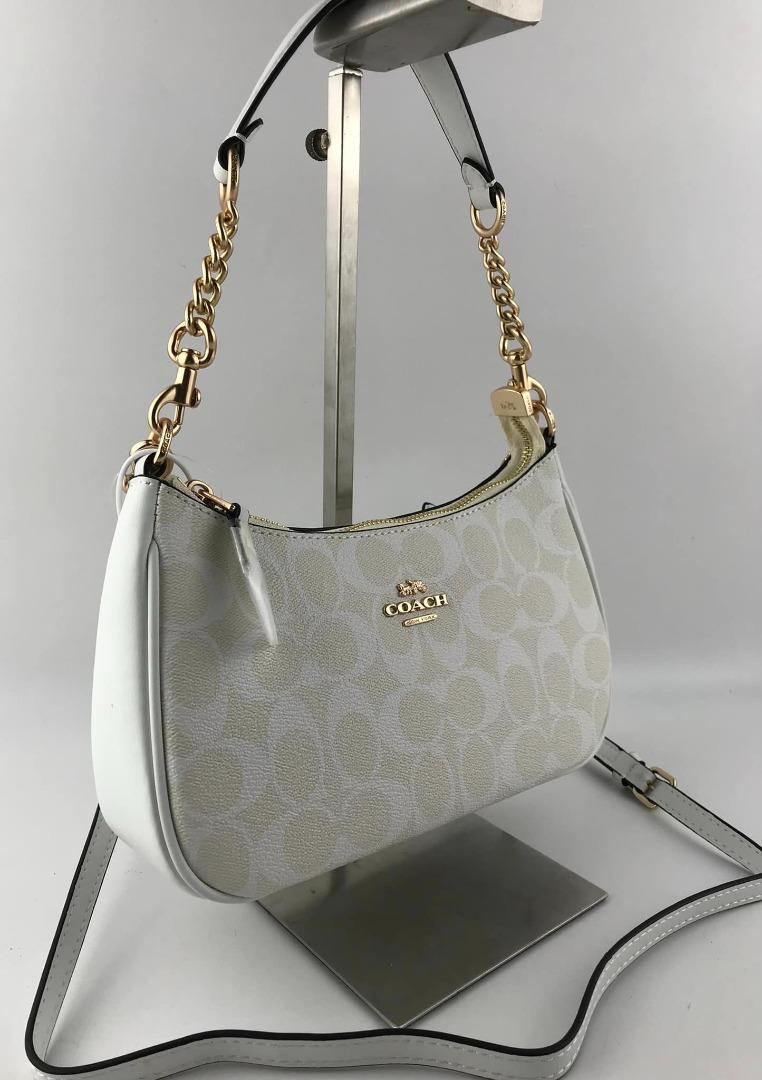 COACH TERI SHOULDER BAG IN SIGNATURE CANVAS, Women's Fashion, Bags ...