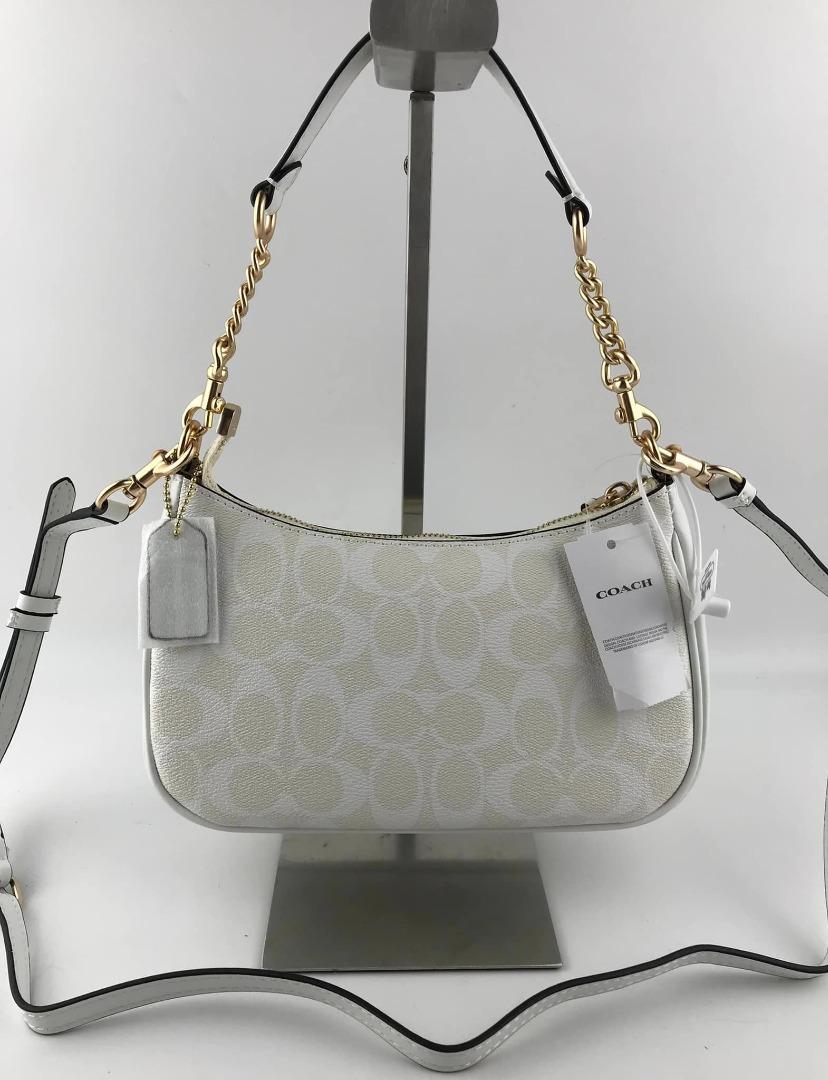 COACH TERI SHOULDER BAG IN SIGNATURE CANVAS Women #39 s Fashion Bags