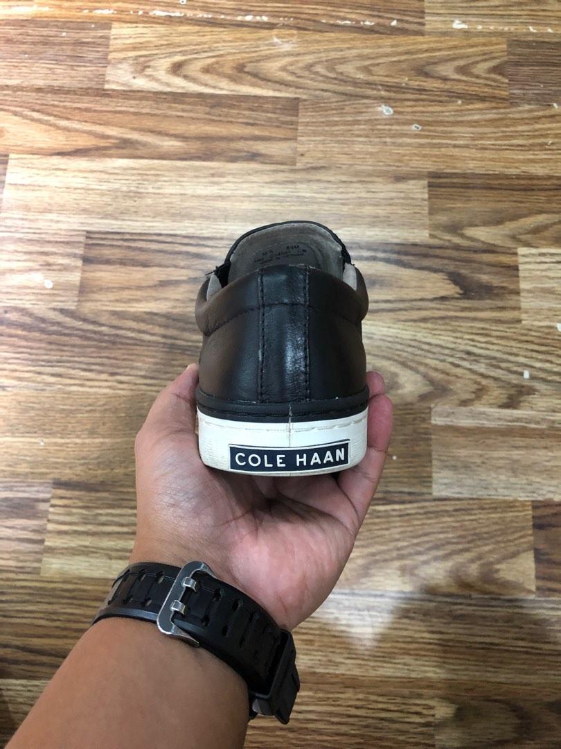 Cole Haan Grand OS Falmouth Black Leather SlipOn Loafers Deck(8.5 US