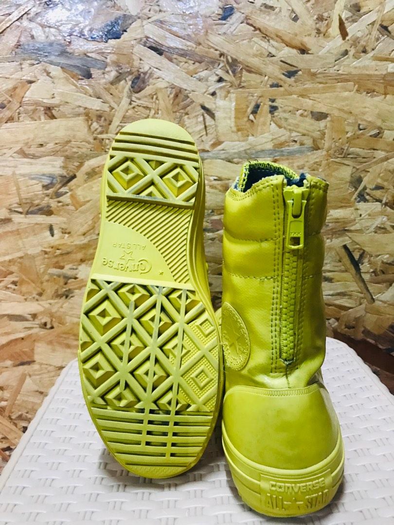 Converse yellow rubber rain boots deals