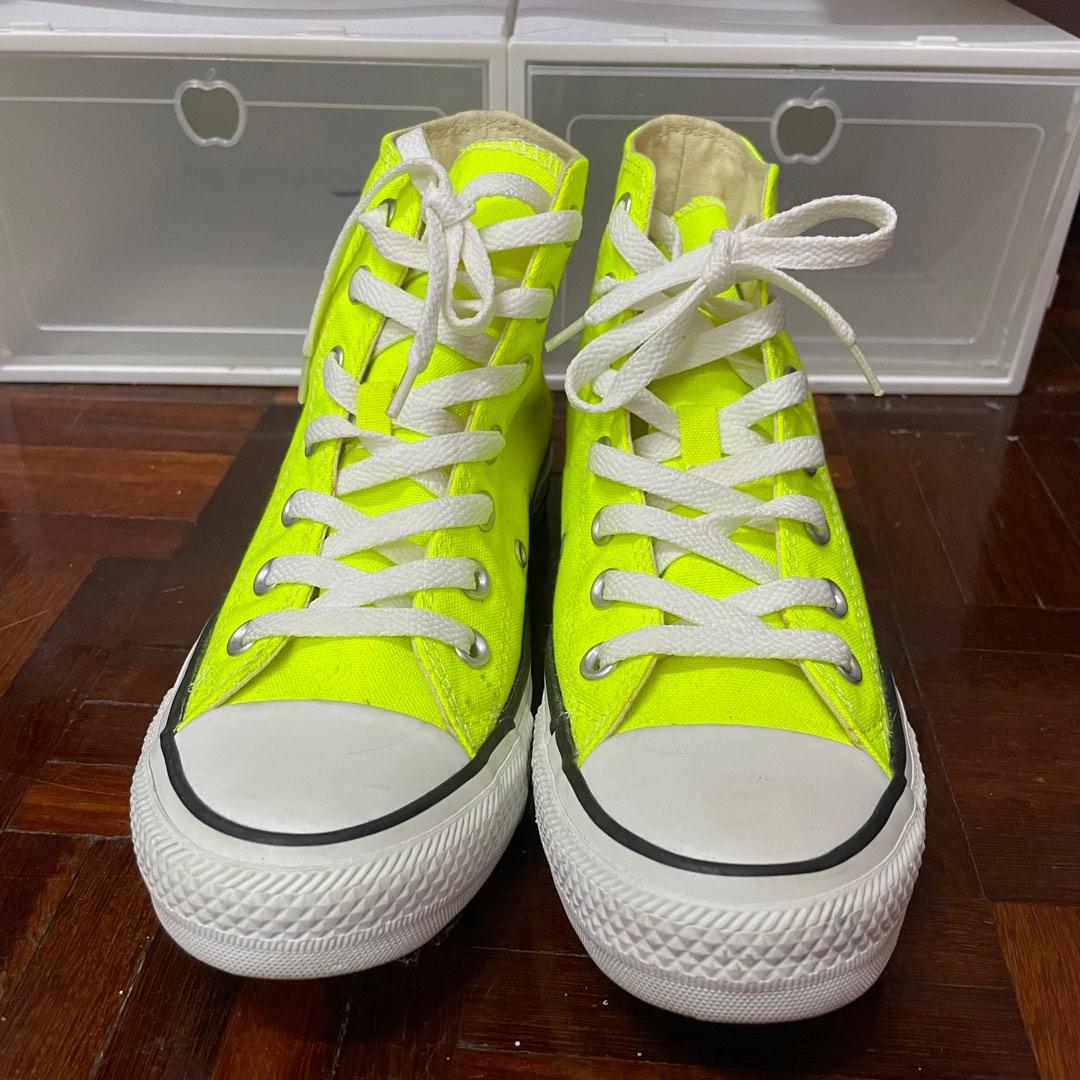 Converse high tops neon deals