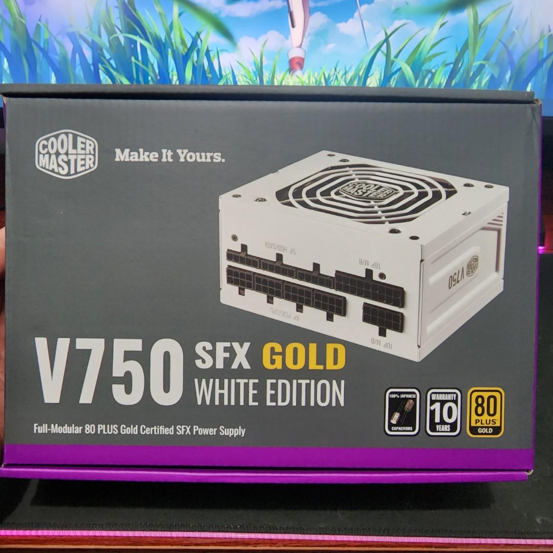 Cooler master v750 sfx gold white edition itx, 電腦＆科技, 電腦