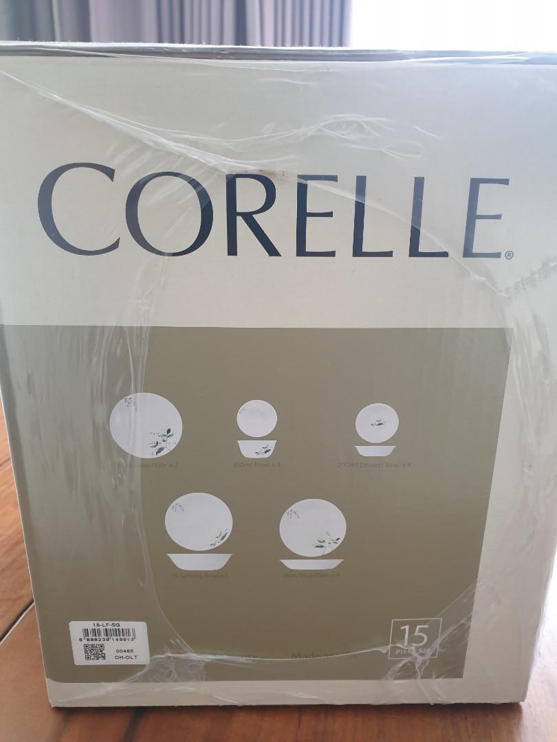Corelle Box Corelle 15 pc set in box, Furniture & Home Living, Kitchenware ...
