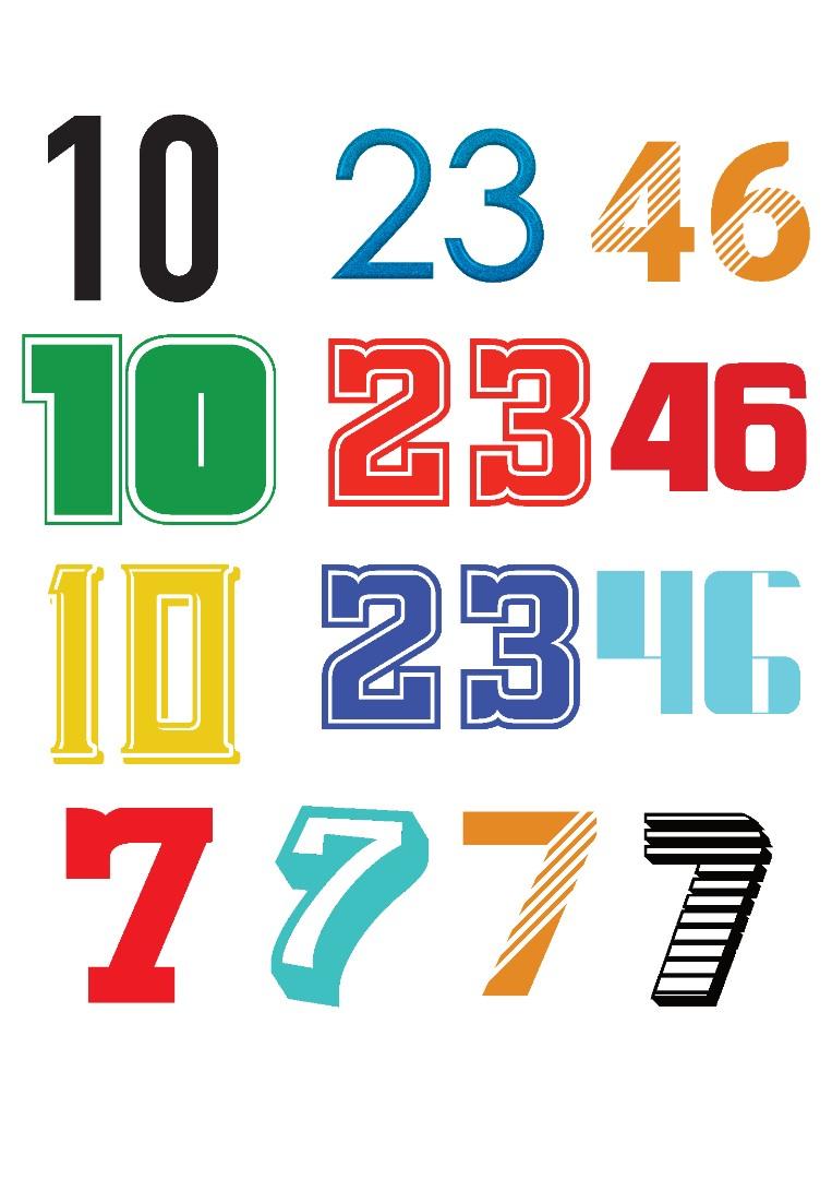 Custom Jersey Name and Number Iron on Films, Men's Fashion, Activewear on Carousell