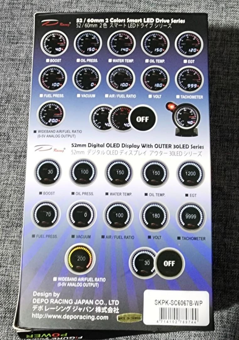 Depo Racing Meter Gauge, Car Accessories, Accessories on Carousell