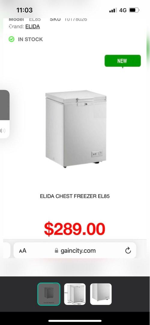 Gain city top chest freezer