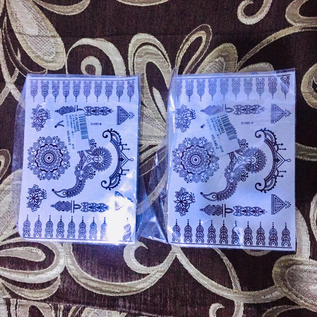 Fake Henna/Tattoo Sticker, Beauty & Personal Care, Hands & Nails on