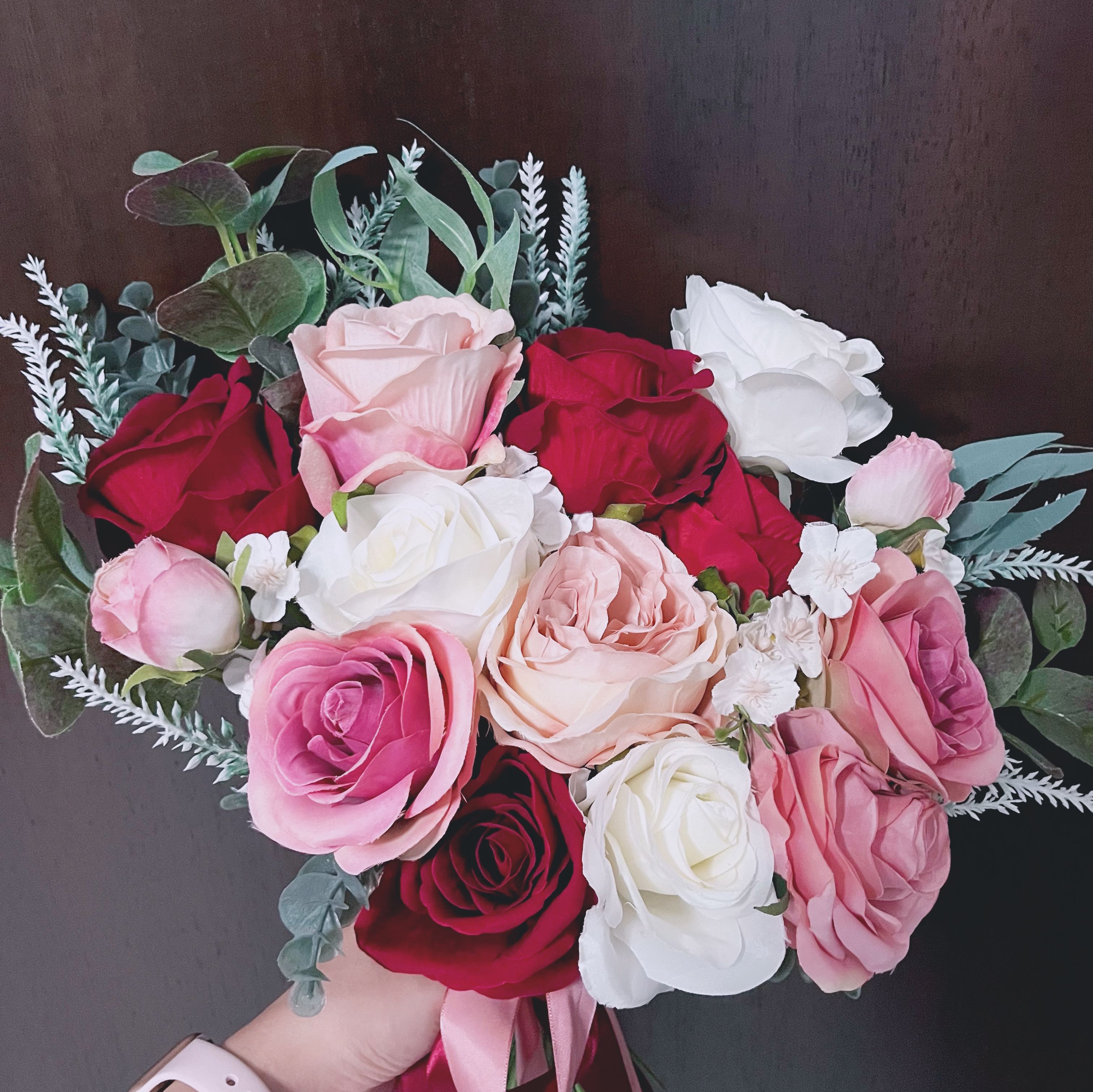 Faux bridal bouquet, Hobbies & Toys, Stationery & Craft, Flowers