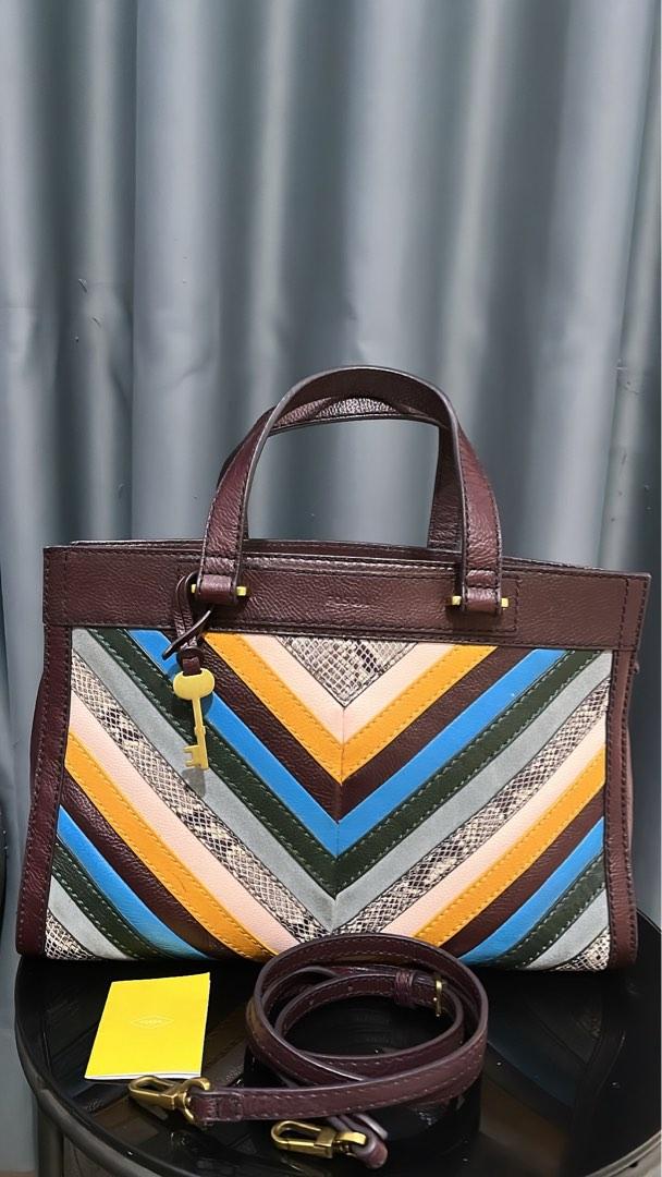 Fossil Lauren satchel Fesyen Wanita Tas Dompet di Carousell