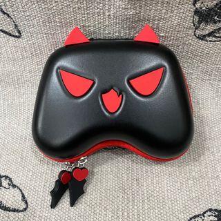 Geekshare Controller Case - Cute Demon Devil Halloween Black Red - PS4 Dualshock Nintendo Switch Pro