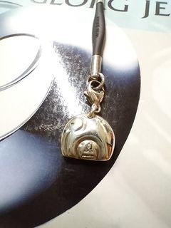 【稀有老件】georg jensen 喬治傑生 純銀小象 大象 項鍊扣手鍊扣 掛件 手機鍊 丹麥（保證真品） ~保證真品