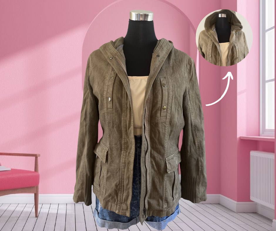 Green Cargo Jacket, Women's Fashion, Coats, Jackets and Outerwear on